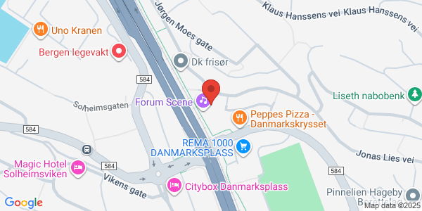 Map displaying event location