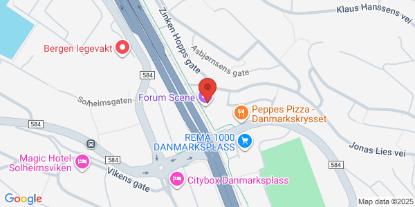 Map displaying event location