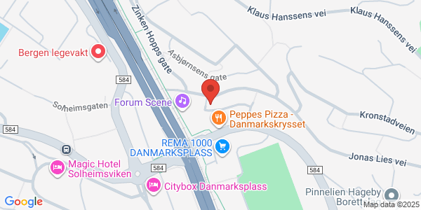 Map displaying event location