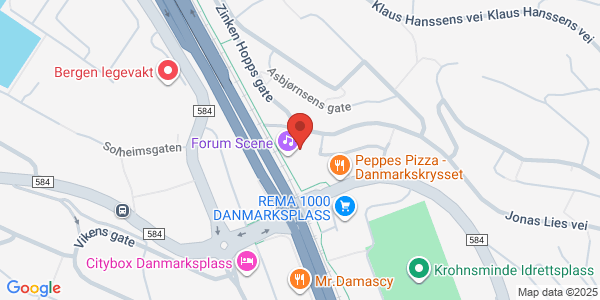 Map displaying event location