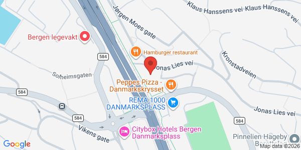 Map displaying event location