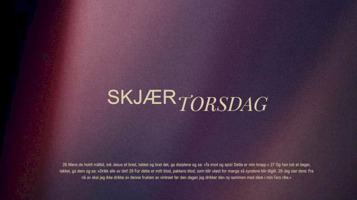 Skjærtorsdagssamling