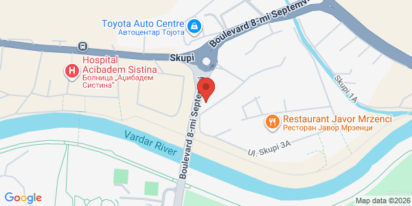 Map displaying event location
