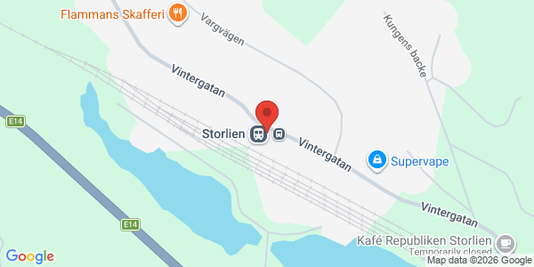 Kart som viser hvor arrangementet foregår