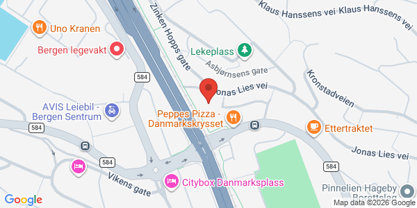 Kart som viser hvor arrangementet foregår