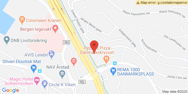 Map displaying event location