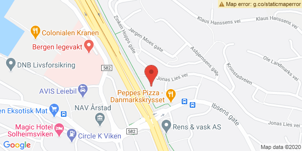 Map displaying event location