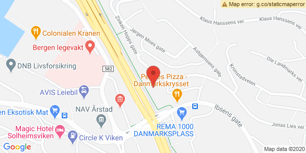 Map displaying event location
