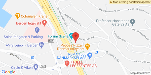 Map displaying event location