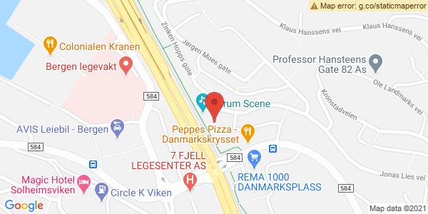 Map displaying event location