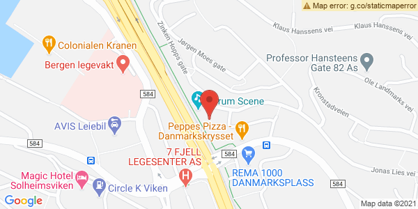 Map displaying event location