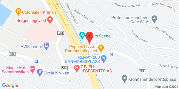 Map displaying event location