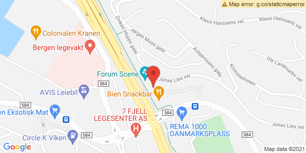 Map displaying event location