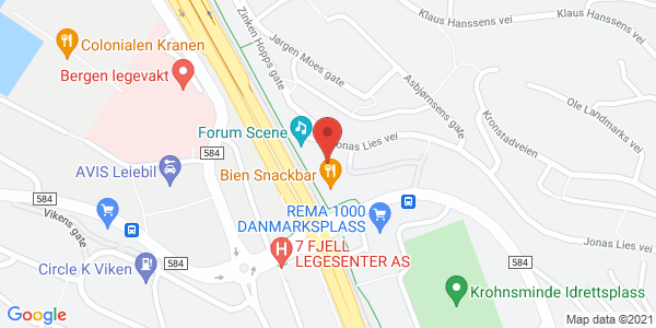 Map displaying event location