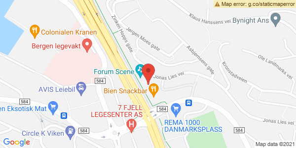 Map displaying event location