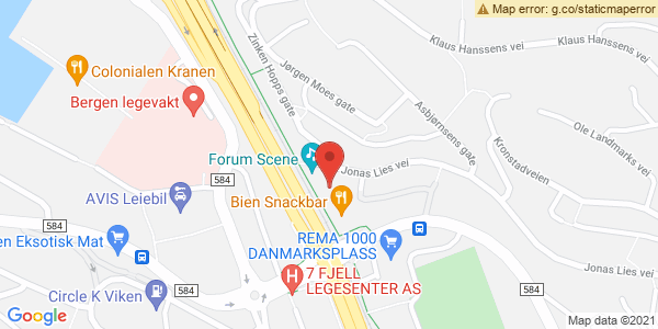 Map displaying event location