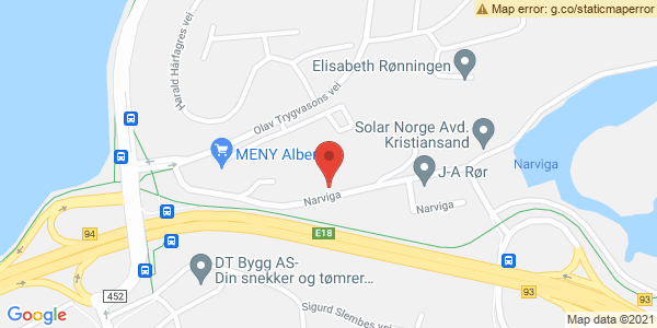 Map displaying event location