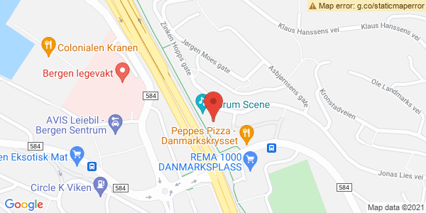 Map displaying event location