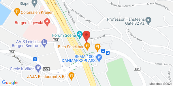 Map displaying event location