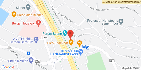Map displaying event location