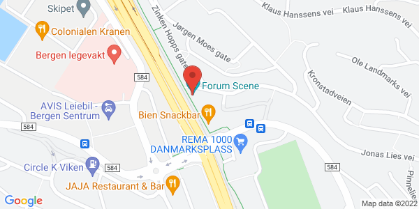 Map displaying event location