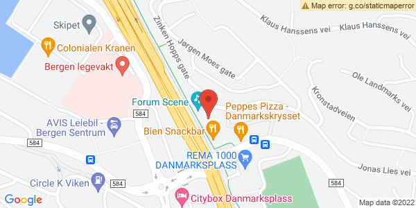 Map displaying event location