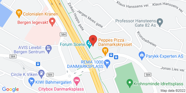 Map displaying event location