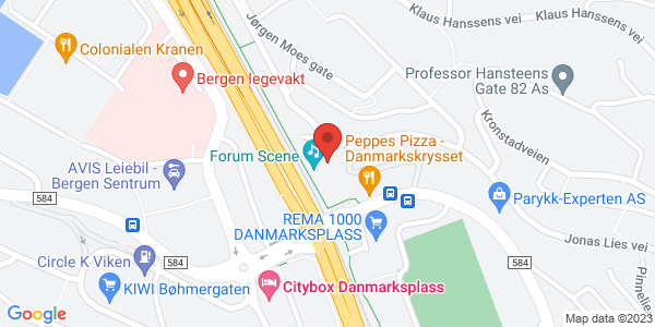 Map displaying event location