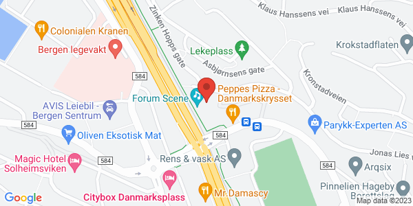 Map displaying event location