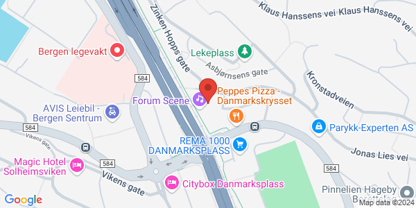 Map displaying event location