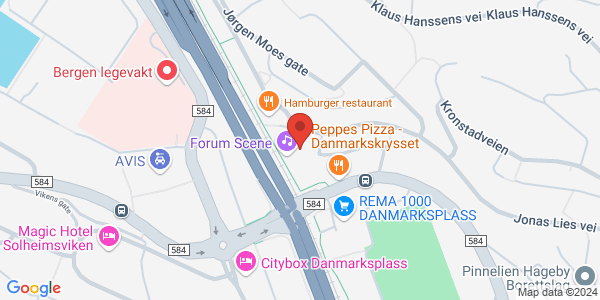 Map displaying event location