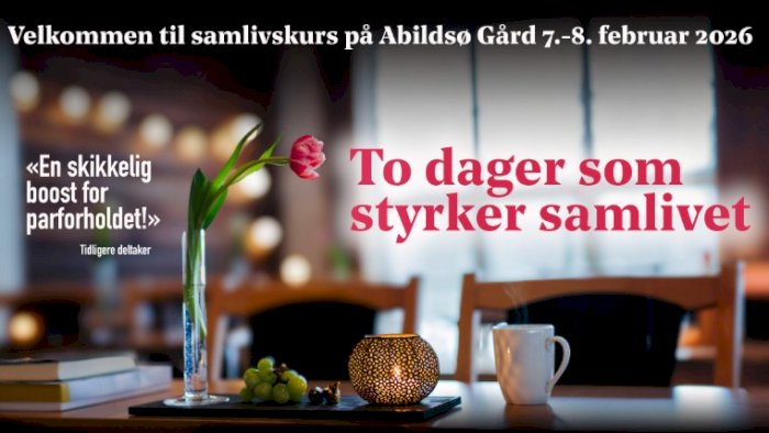 Gottman samlivskurs Oslo februar 2026