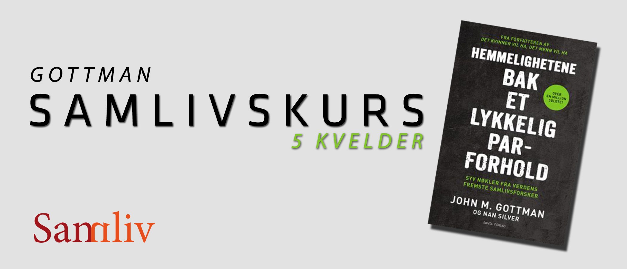 Gottman samlivskurs Oslo 2022