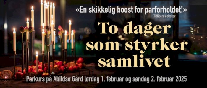 Gottman samlivskurs Oslo januar 2025