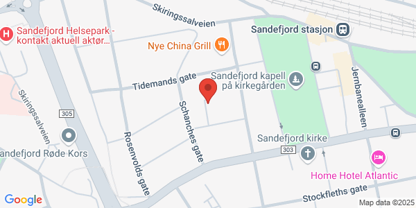 Map displaying event location