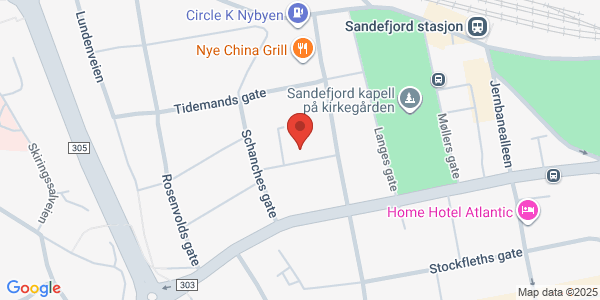 Map displaying event location