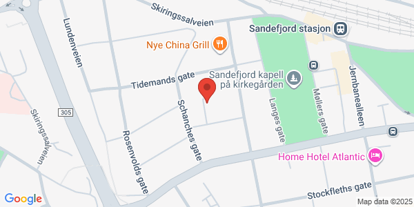 Map displaying event location