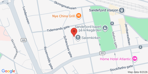 Map displaying event location