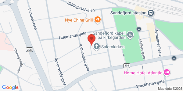 Kart som viser hvor arrangementet foregår