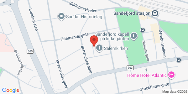 Kart som viser hvor arrangementet foregår