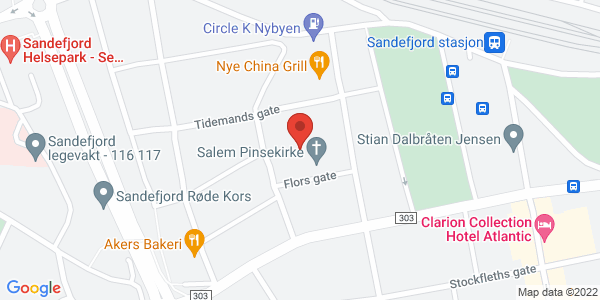 Map displaying event location