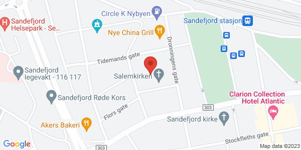 Map displaying event location