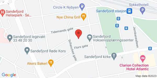 Map displaying event location