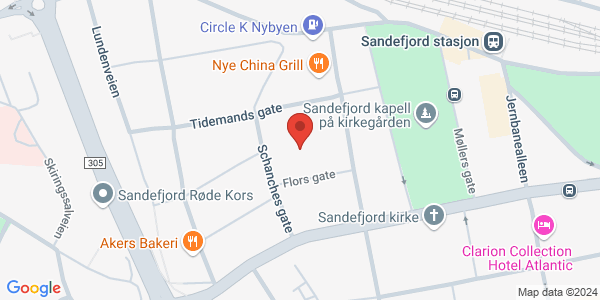 Map displaying event location