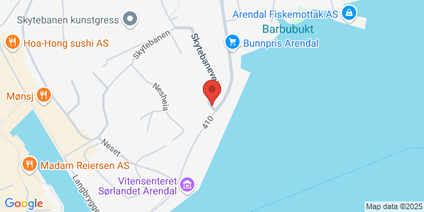 Map displaying event location