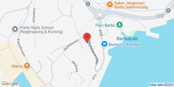 Map displaying event location