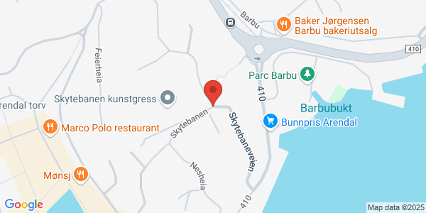 Map displaying event location