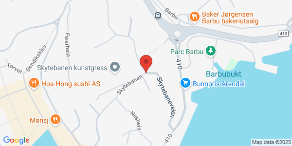 Map displaying event location