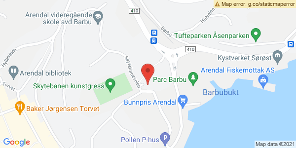 Map displaying event location
