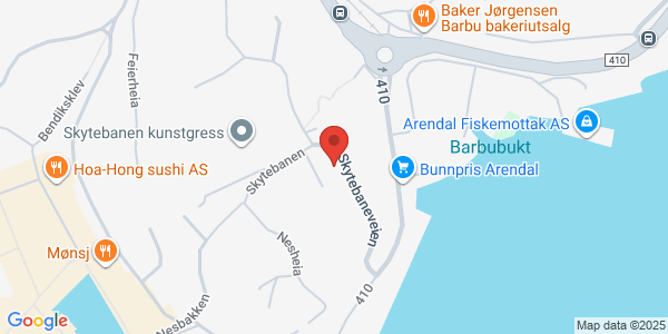 Map displaying event location